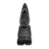 Sculpture Totem Aztèque - Obsidienne Dorée - 14 cm