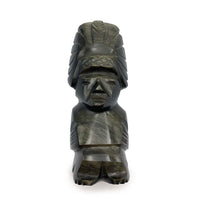 Sculpture Totem Aztèque - Obsidienne Dorée - 10 cm