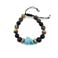 Bracelet Agate - Onyx - Turquoise
