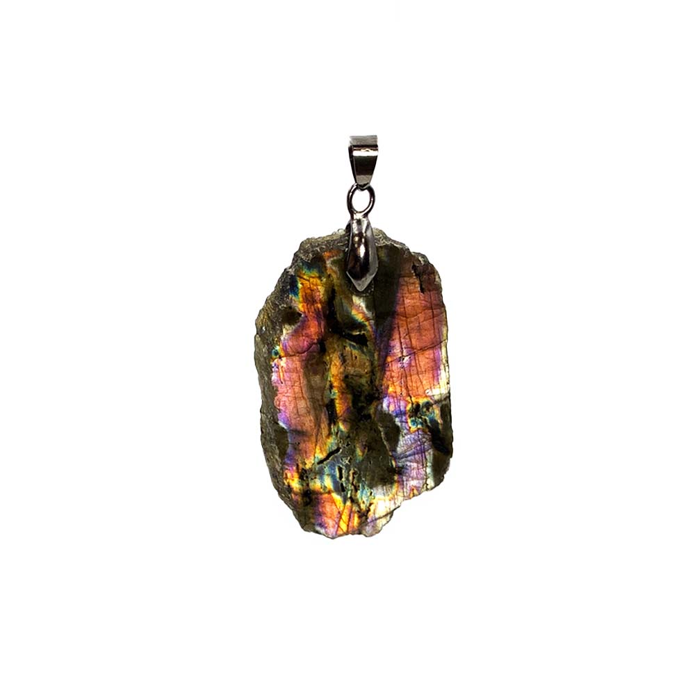 Pendentif Labradorite Spectrolite Semi-polie