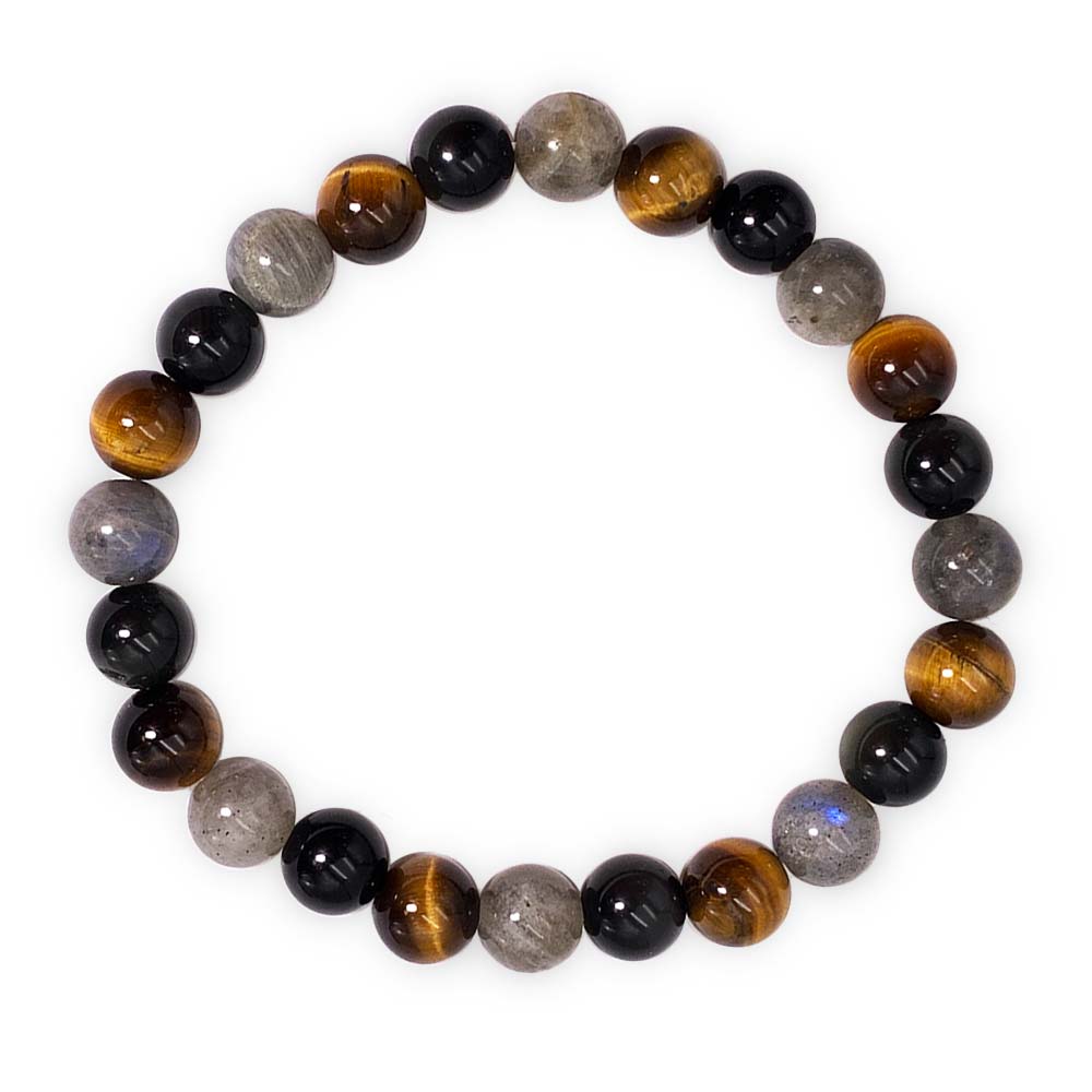 Bracelet Oeil de Tigre - Obsidienne Oeil Céleste - Labradorite