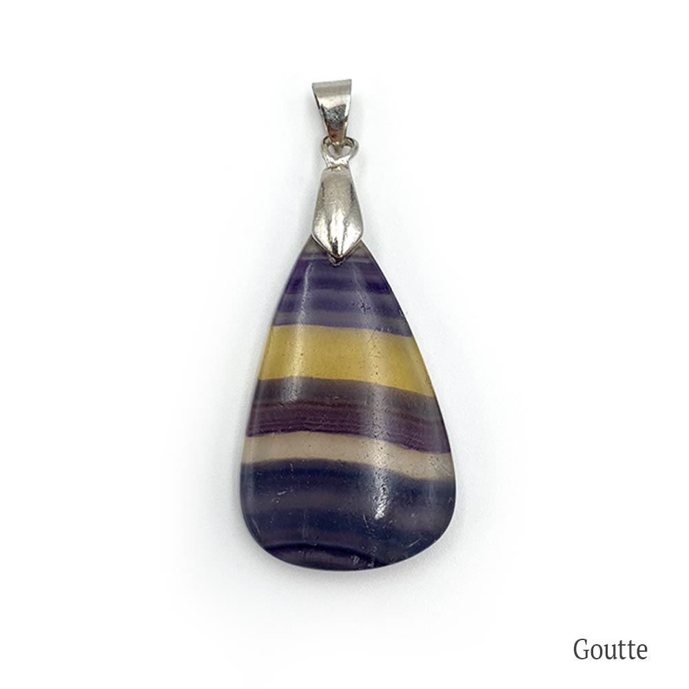 Pendentif Fluorite Multicolore
