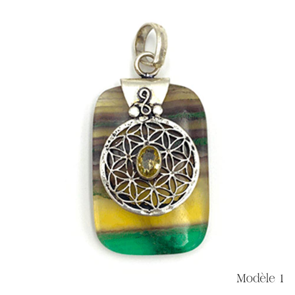 Pendentifs fluorite – Clarté mentale et concentration