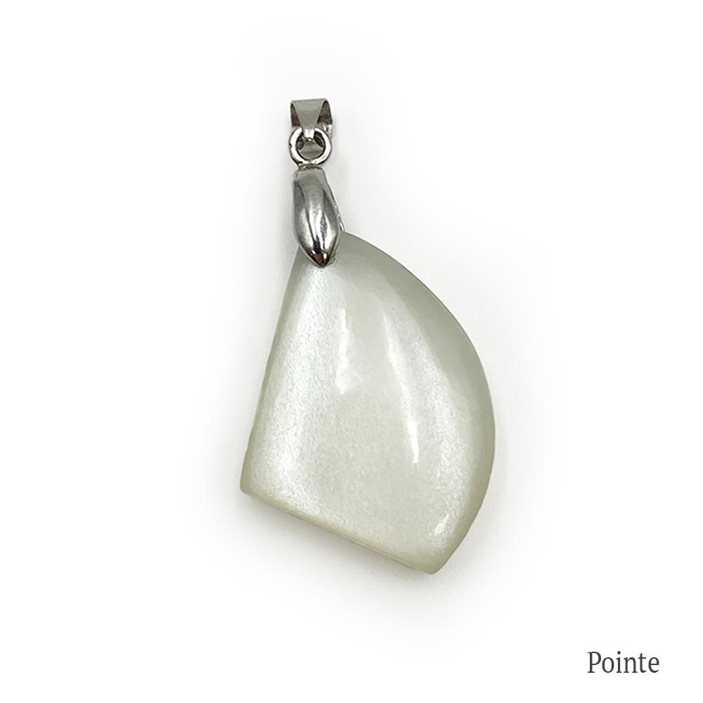 Pendentif Pierre de Lune Blanche