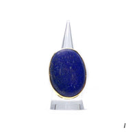 Bague Laiton Réglable en Lapis Lazuli