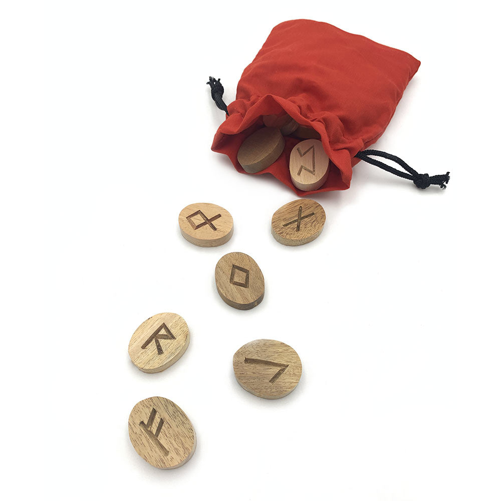 Set de Runes en Bois