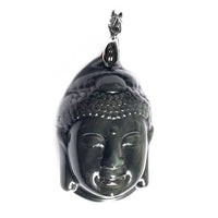 Pendentif Bouddha en Obsidienne Oeil Céleste