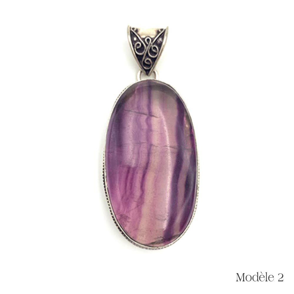 Pendentifs fluorite – Clarté mentale et concentration
