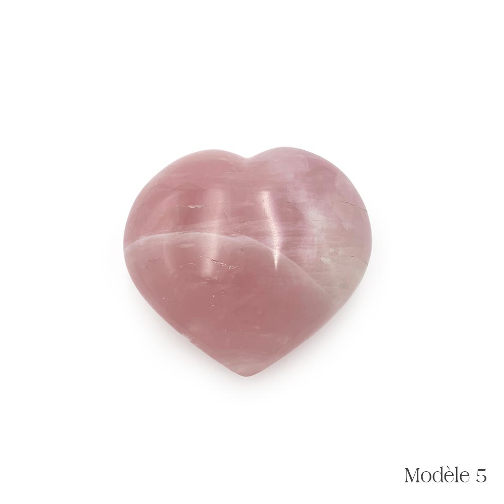 Coeur en Quartz Rose
