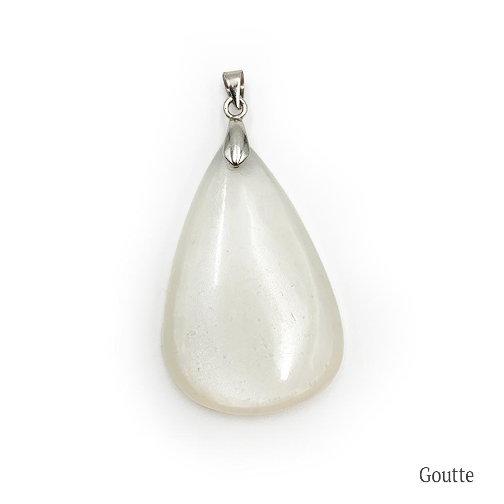 Pendentif Pierre de Lune Blanche