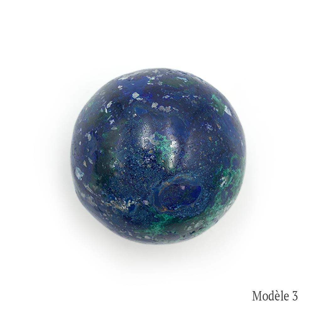 Œuf en Azurite-Malachite