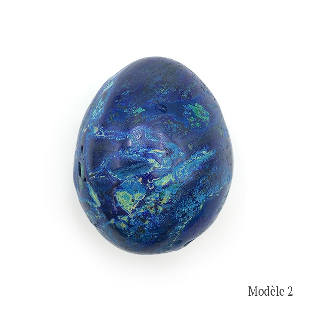 Œuf en Azurite-Malachite