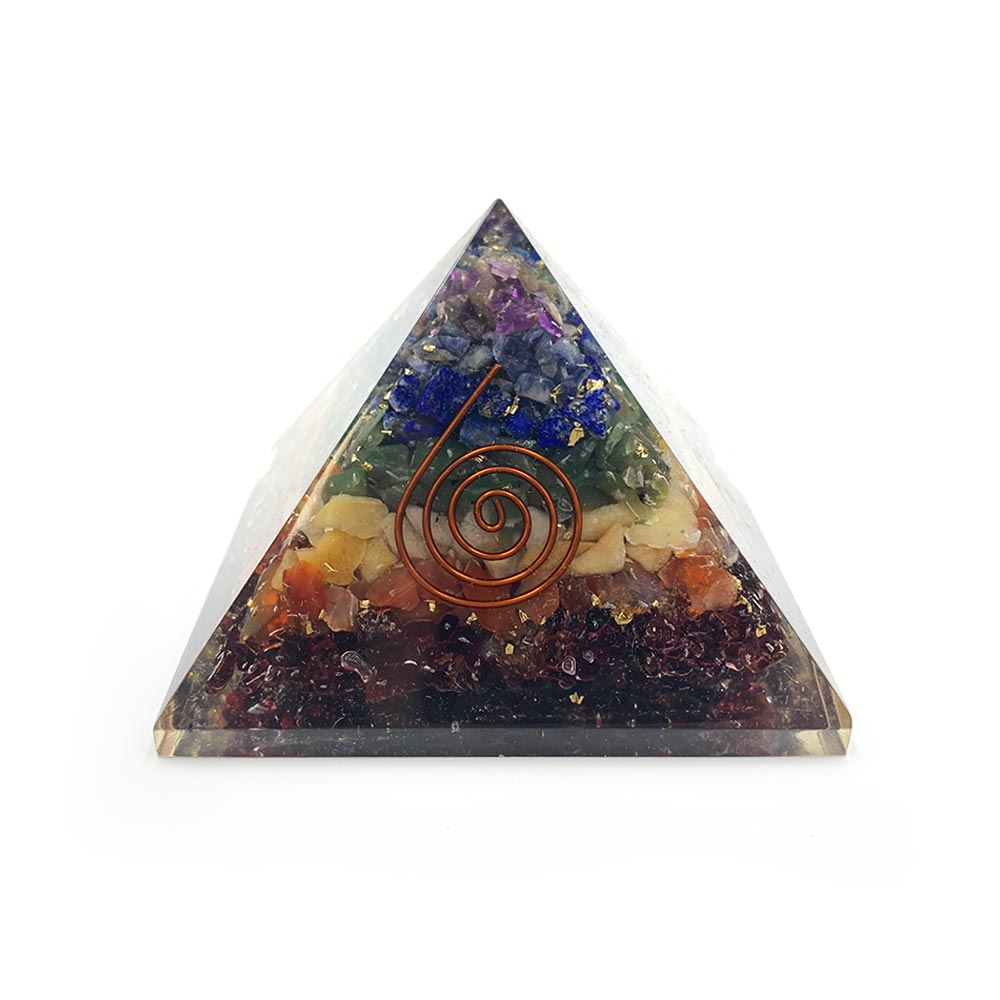 Pyramide Orgonite - 7 Chakras