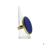 Bague Laiton Réglable en Lapis Lazuli