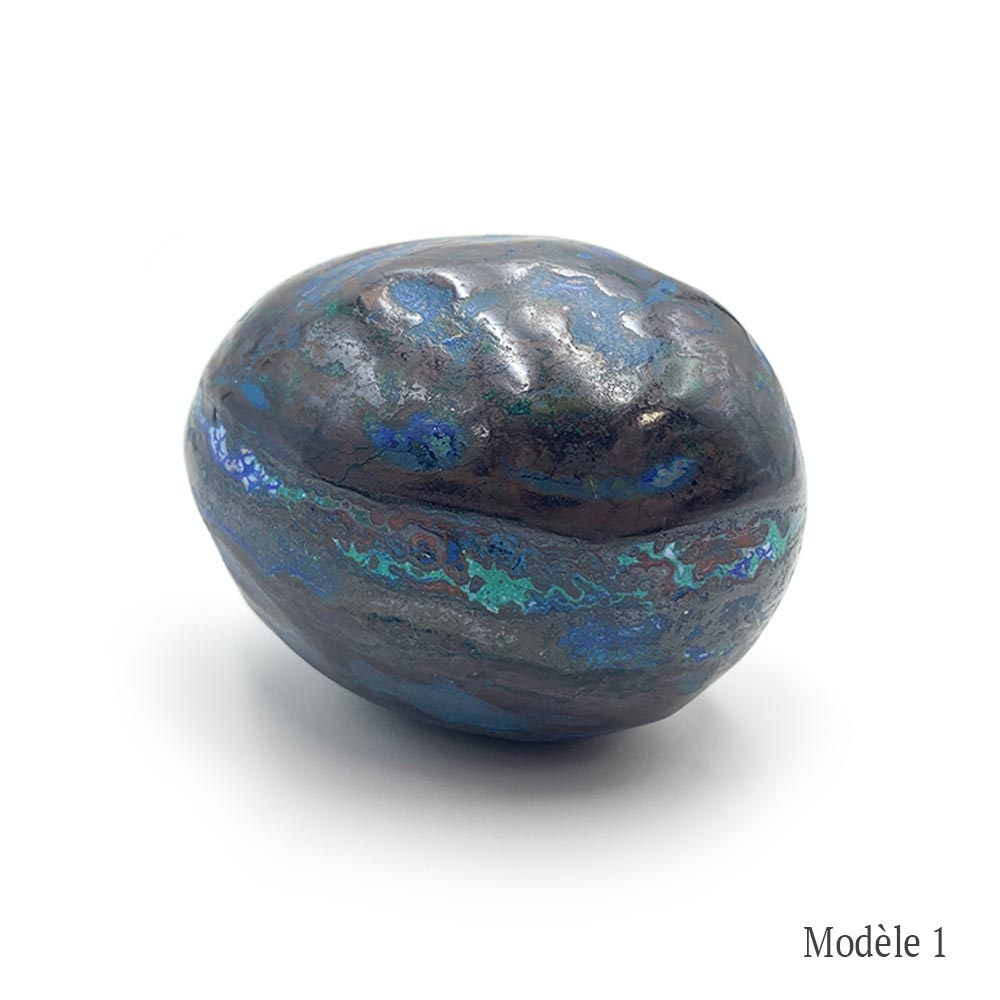 Œuf en Azurite-Malachite