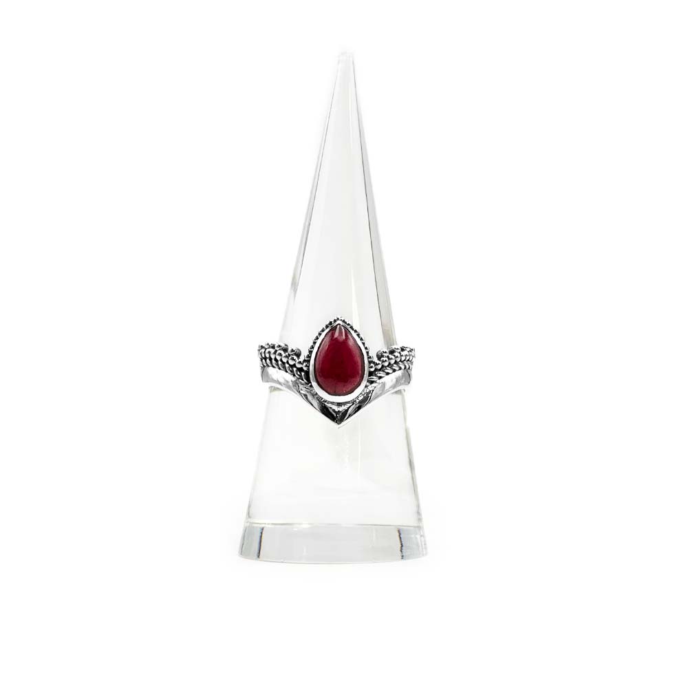 Bague Diadème Argent et Pierre Naturelle