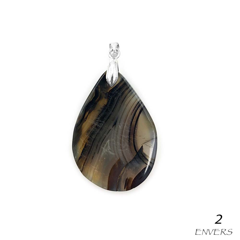 Pendentif Agate du Botswana