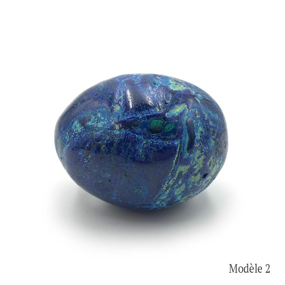 Œuf en Azurite-Malachite