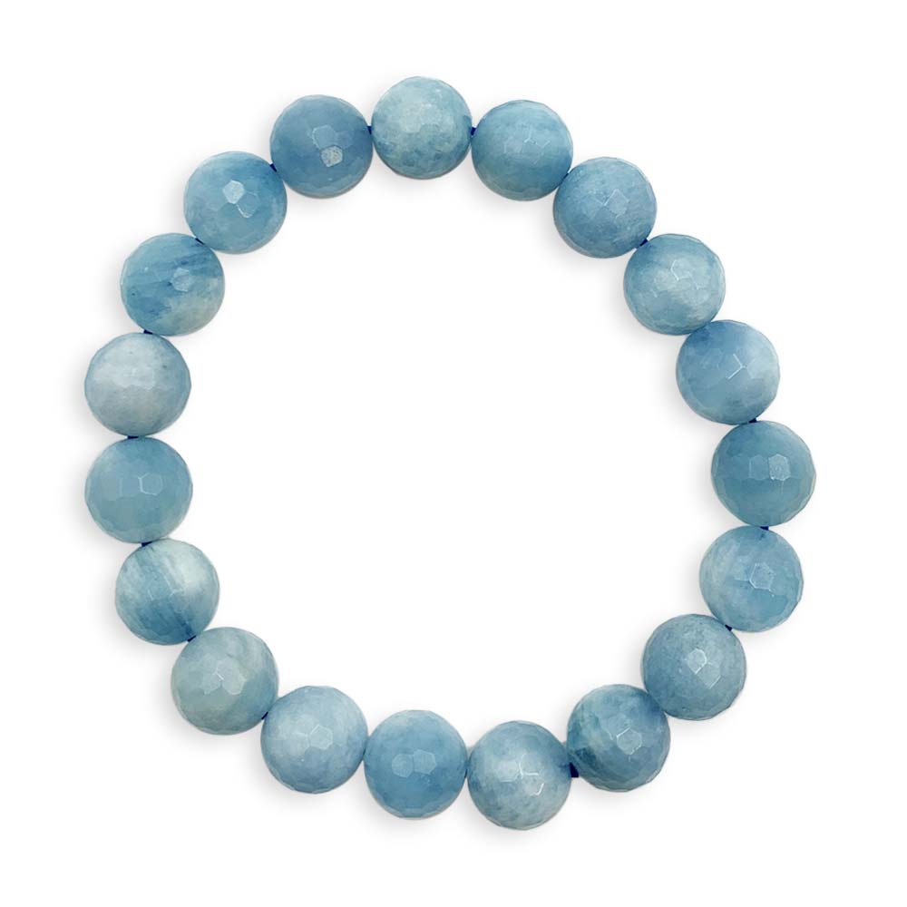 Bracelet Aigue Marine Facettée