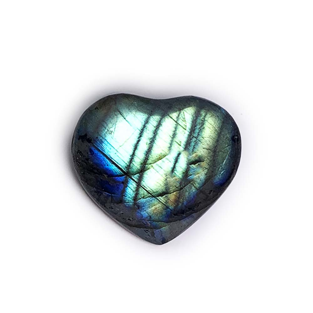 Coeur en Labradorite
