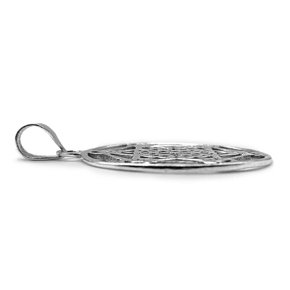 Pendentif Cube de Métatron en Argent