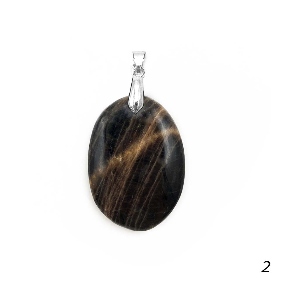 Pendentif Pierre de Lune Noire