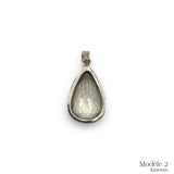 Pendentif en Quartz Rutile cerclé en Argent Massif 925/1000