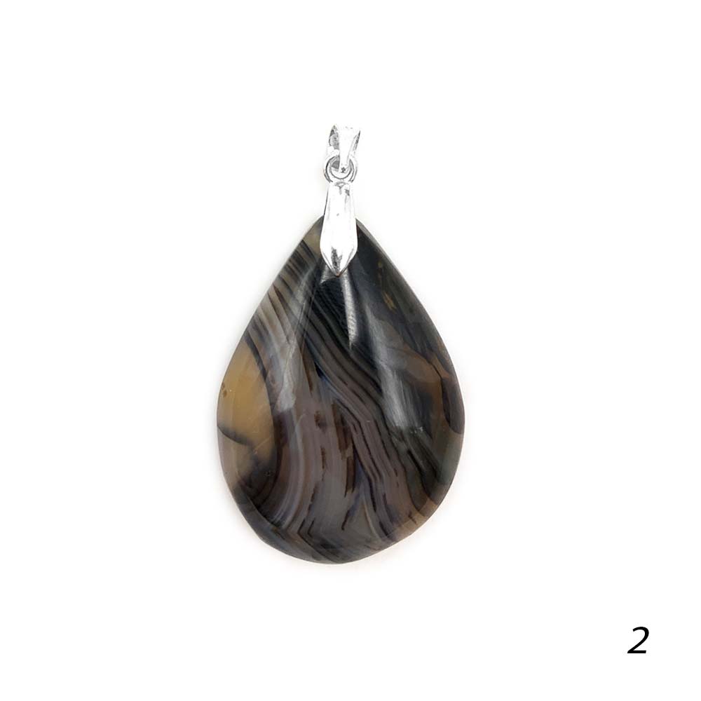 Pendentif Agate du Botswana