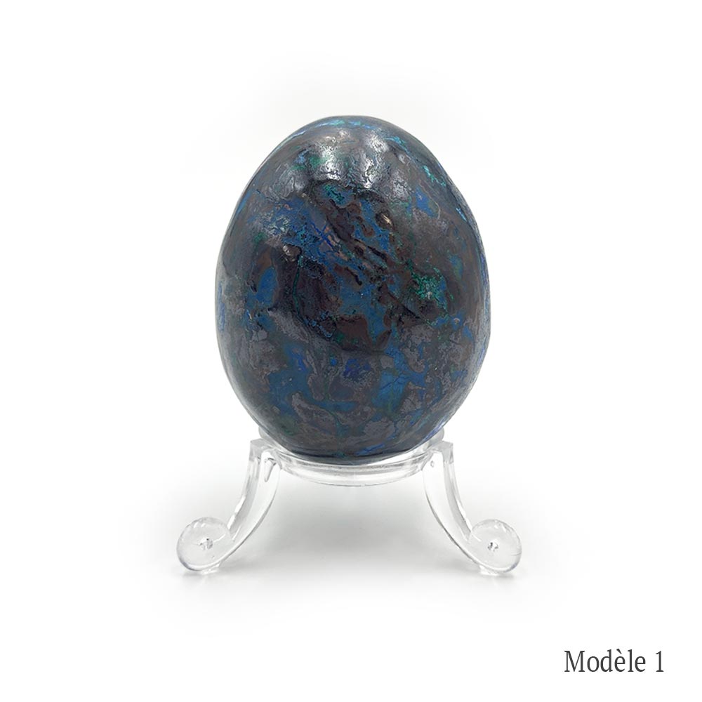 Œuf en Azurite-Malachite
