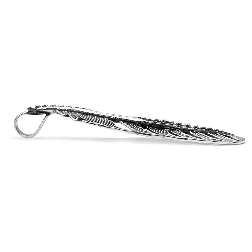 Pendentif Plume en Argent