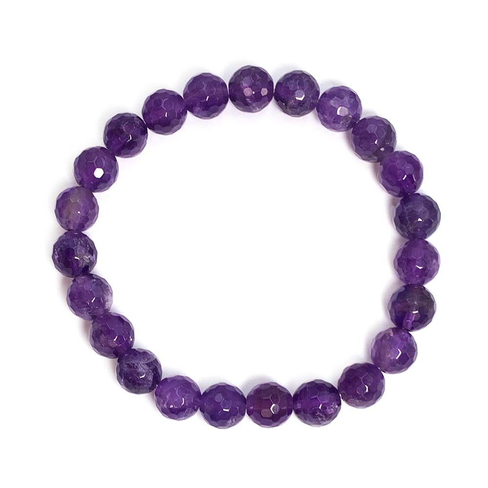 Bracelet Améthyste Facettée