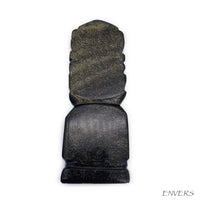 Sculpture Totem Aztèque - Obsidienne Dorée - 12 cm