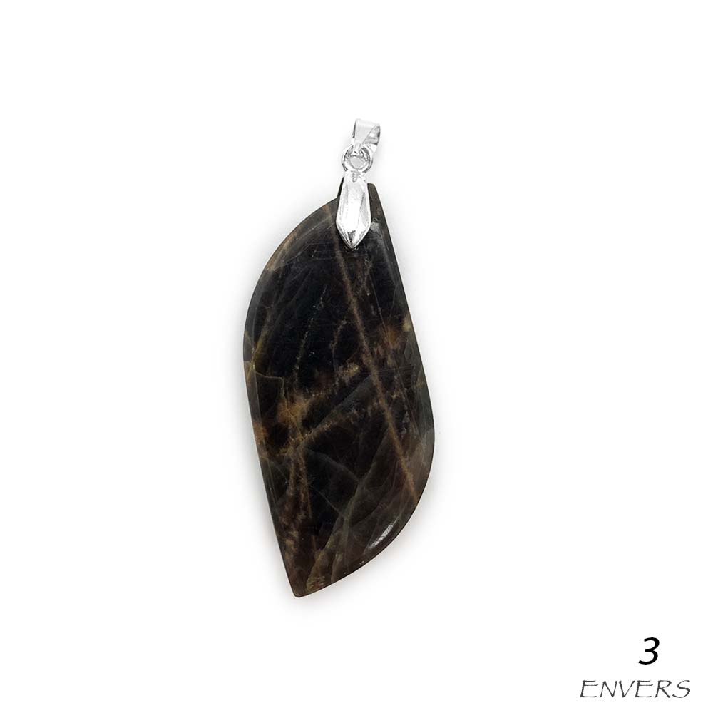 Pendentif Pierre de Lune Noire