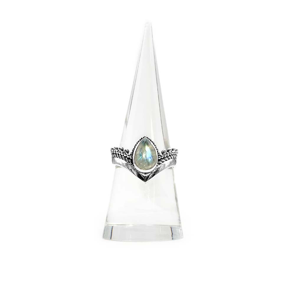 Bague Diadème Argent et Pierre Naturelle