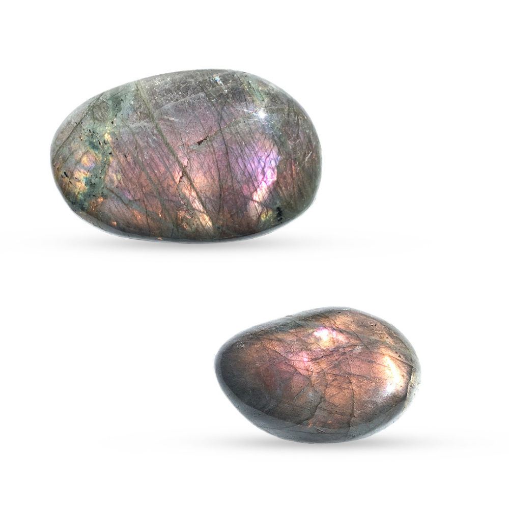 Labradorite Violette / Rose - Galet