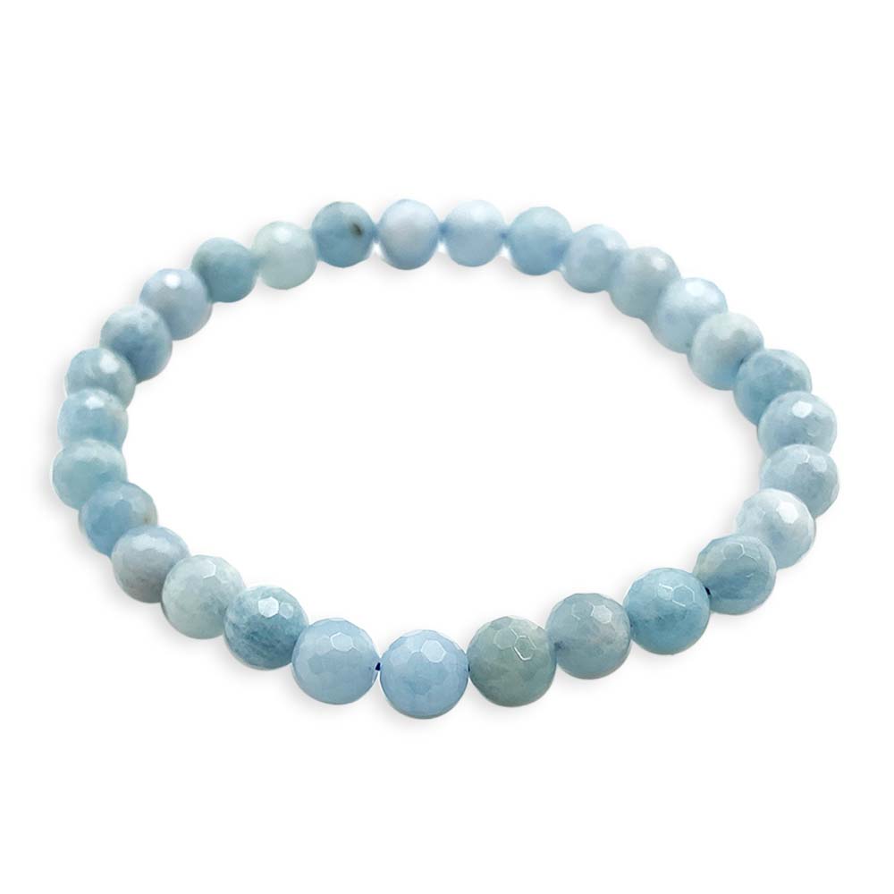 Bracelet Aigue Marine Facettée