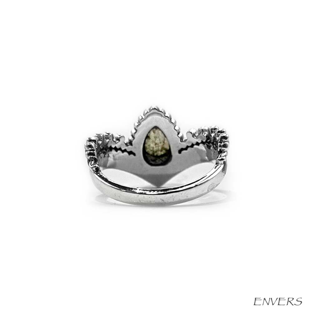 Bague Diadème Argent et Pierre Naturelle