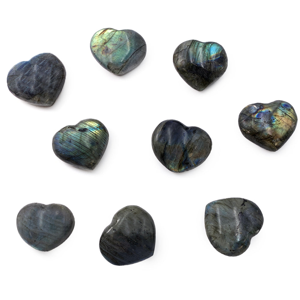 Coeur en Labradorite