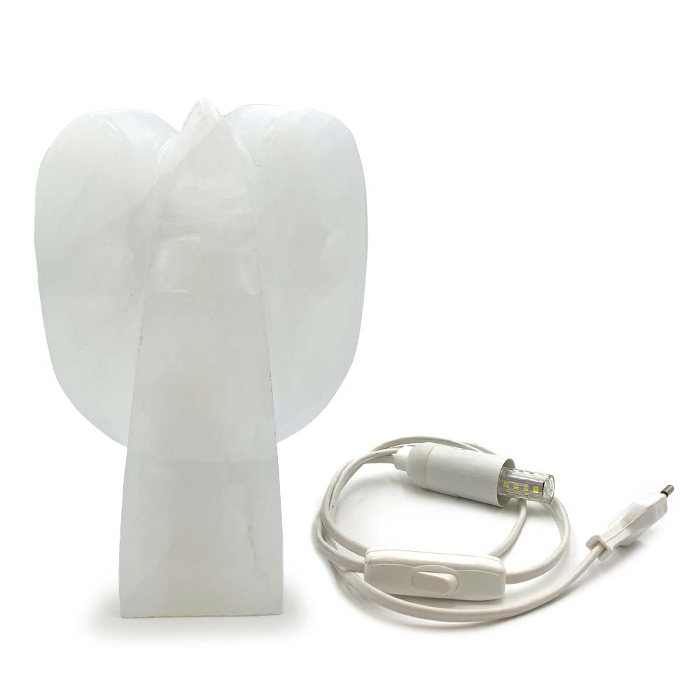 Lampe Ange en Sélénite - 20 cm