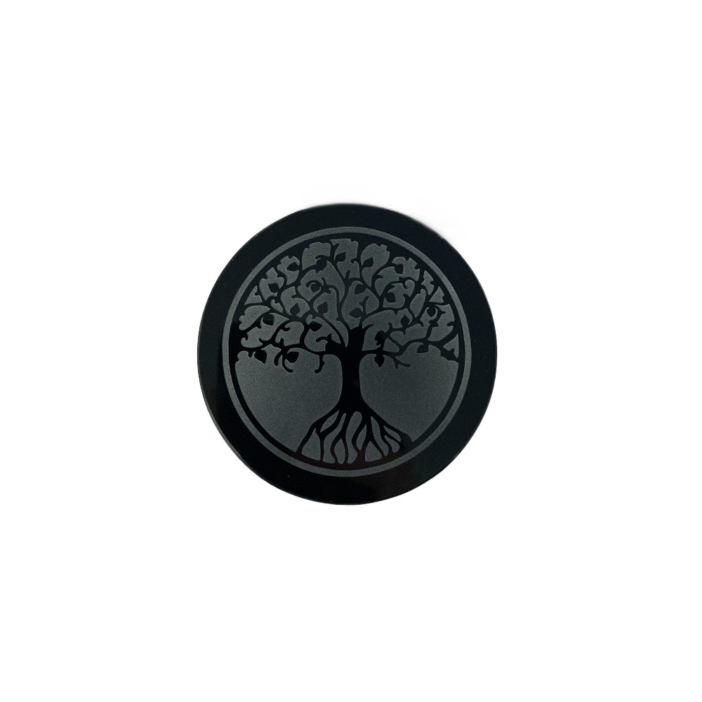 Support Arbre de vie en Obsidienne Noire - 7cm