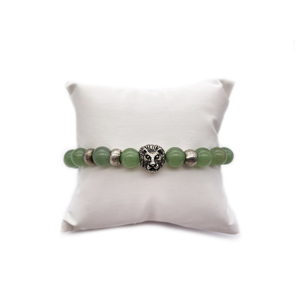 Bracelet Aventurine Verte - Lion