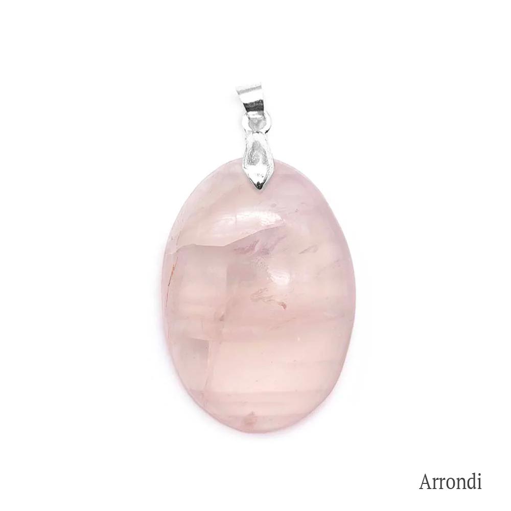 Pendentif Quartz rose