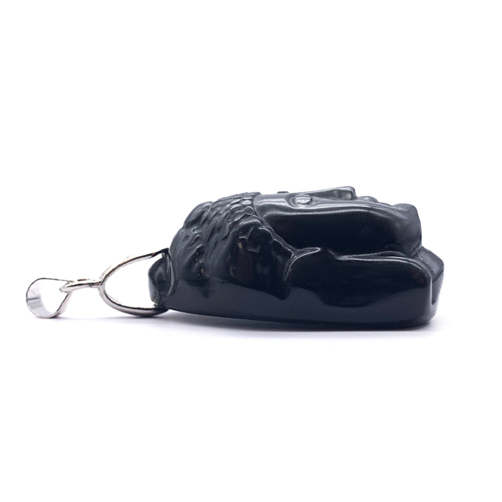 Pendentif Bouddha en Obsidienne Oeil Céleste
