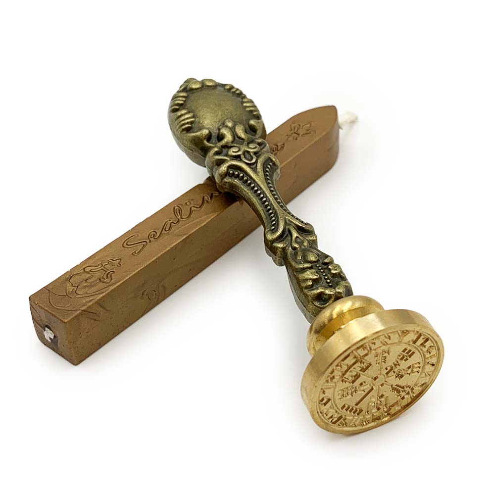 Set de calligraphie - Plume d'Oie Rouge, Porte-Plume et Cachet