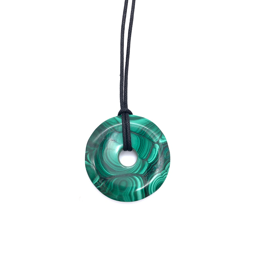 Pendentif Malachite - Donuts - 3 ou 4 cm