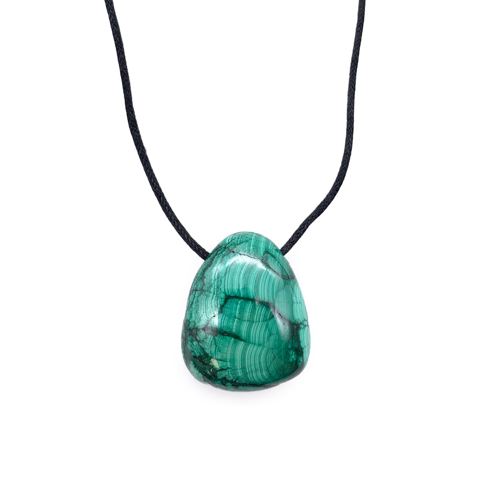 Pendentif Malachite - Perlite