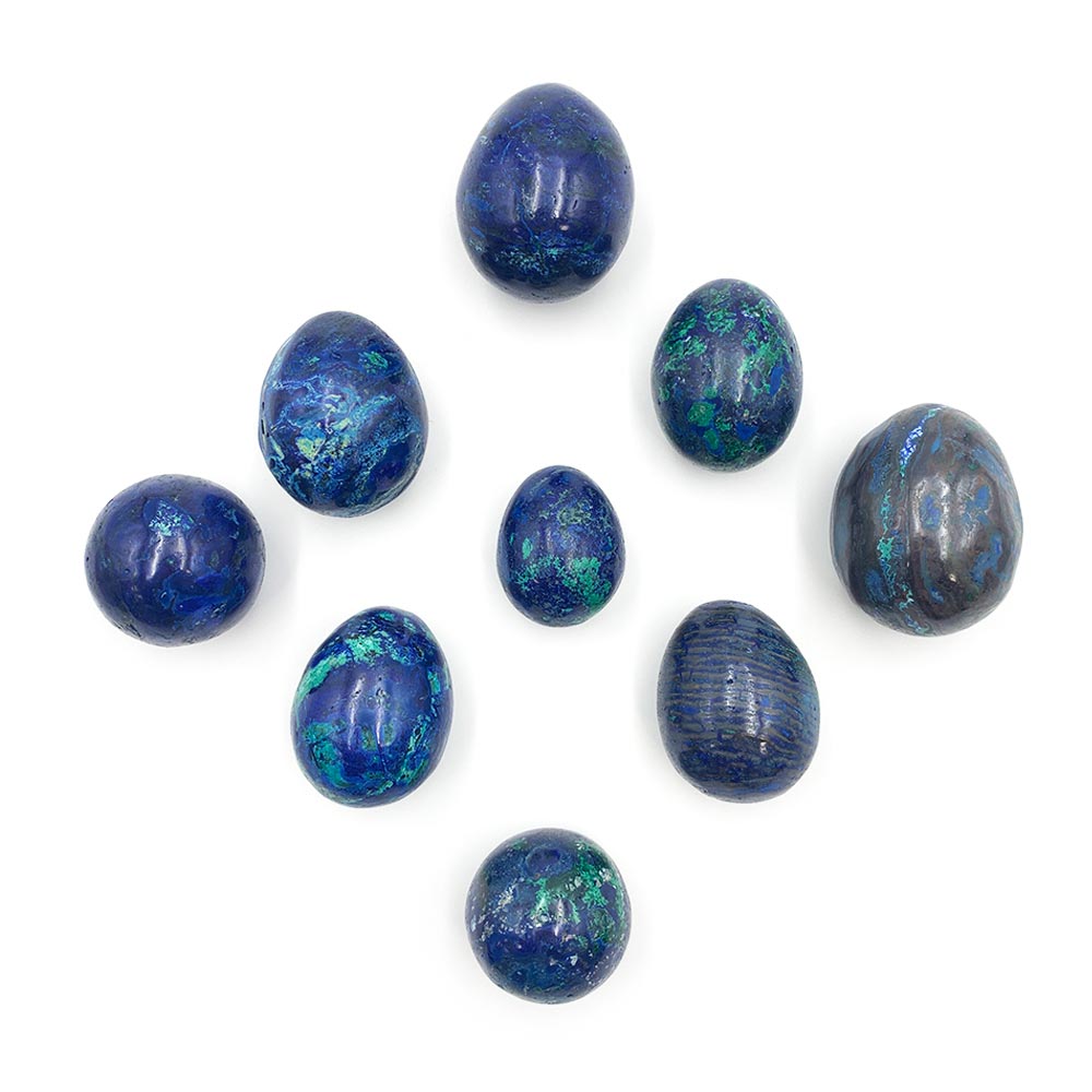 Œuf en Azurite-Malachite