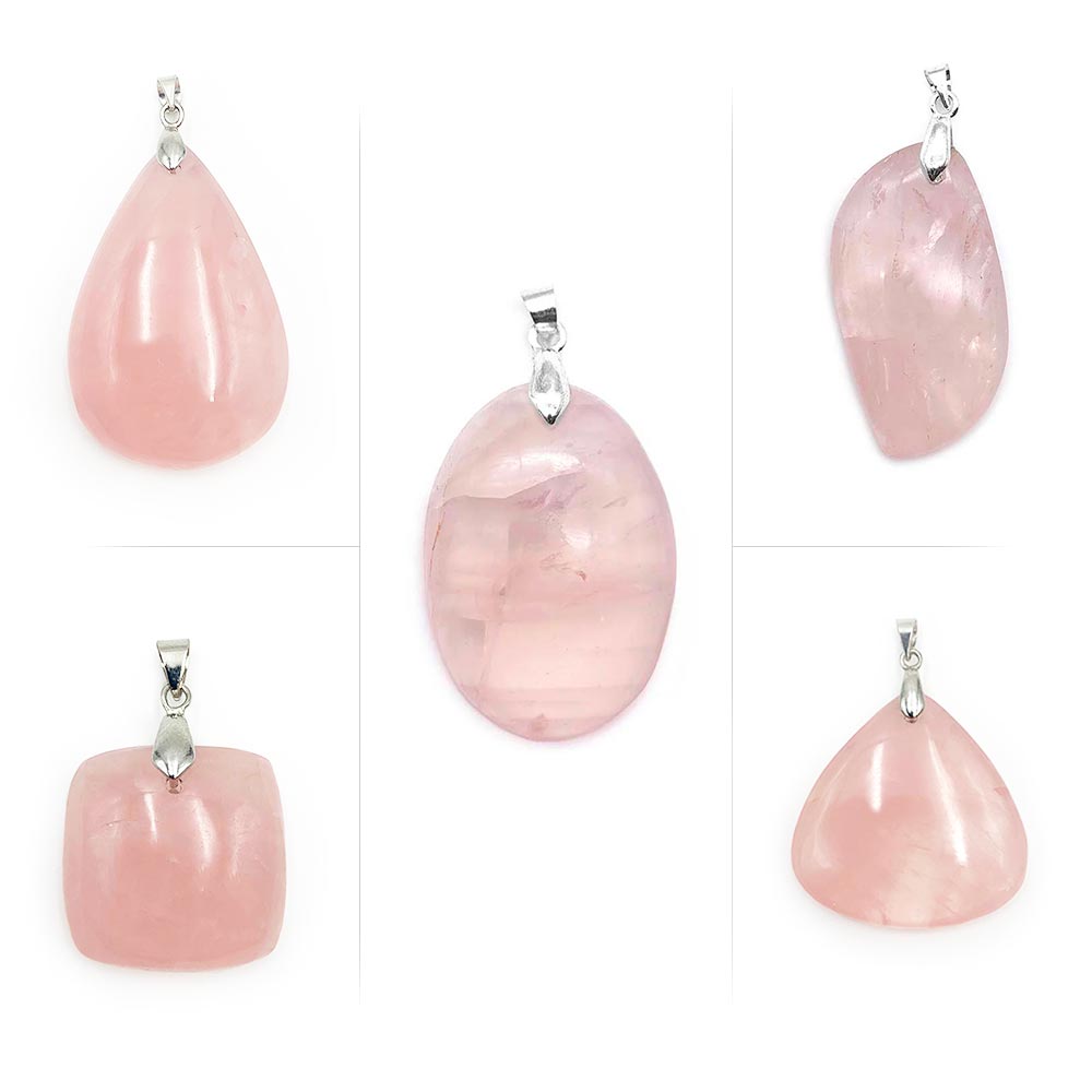 Pendentif Quartz rose