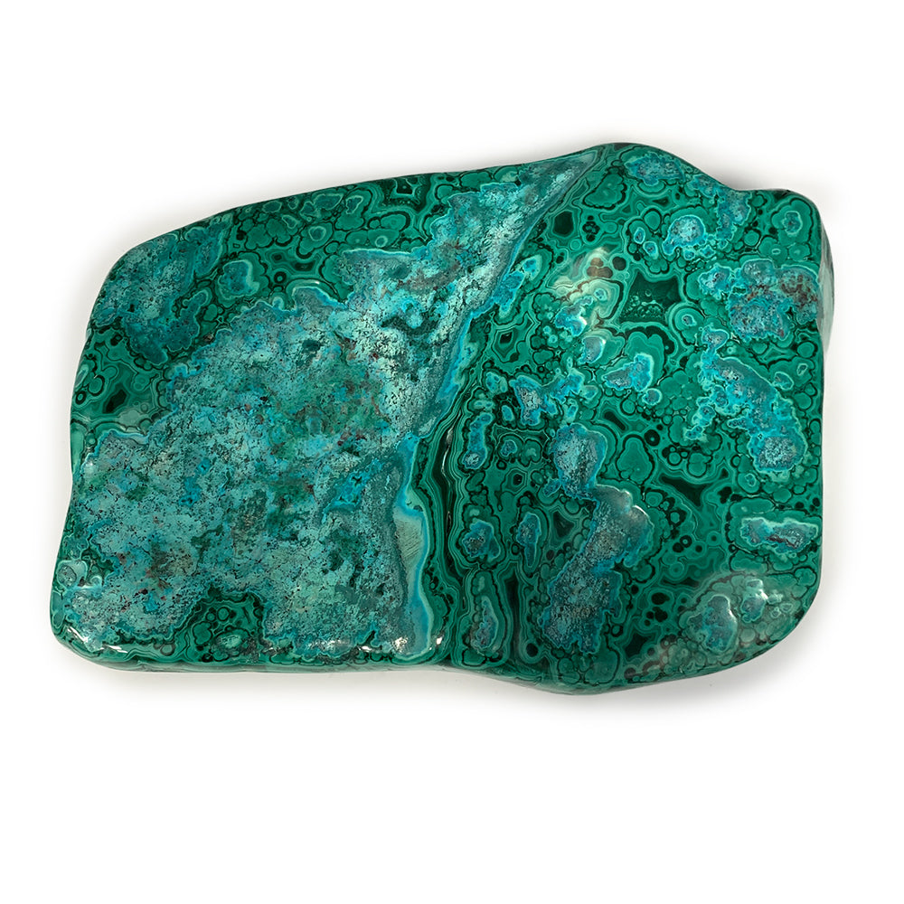 Malachite et Chrysocolle - Forme Libre - 18 cm