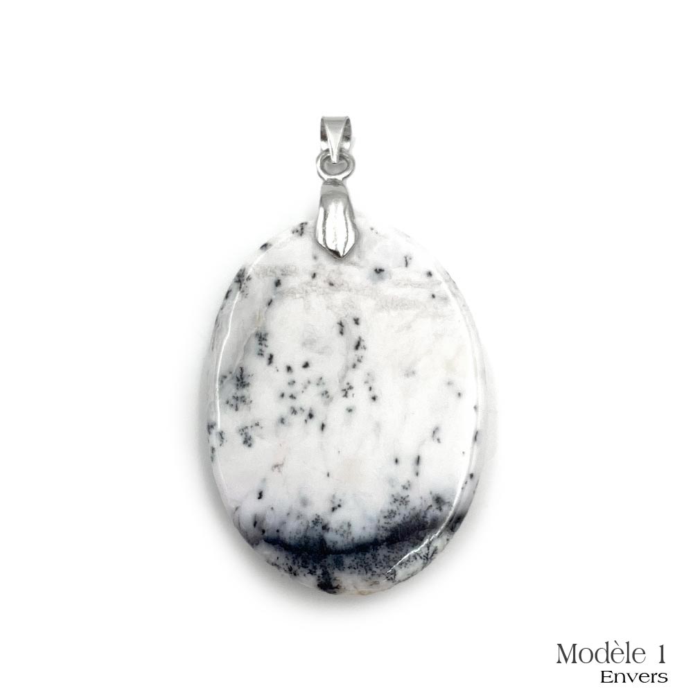 Pendentifs Merlinite / Opale Dendritique